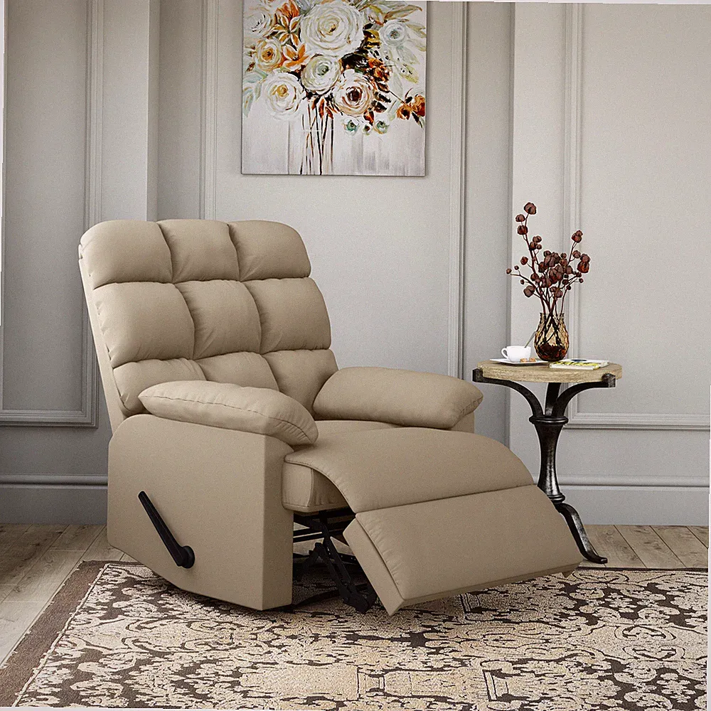 Granada Recliner In Khaki Superior Comfort Easy Assembly Contemporary Design