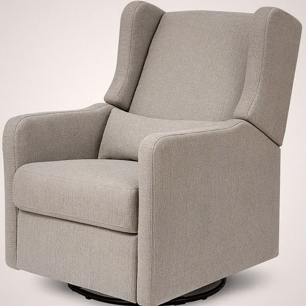 Nursery Glider Recliner Chair - DaVinci Carter s Arlo Water Resistant Grey