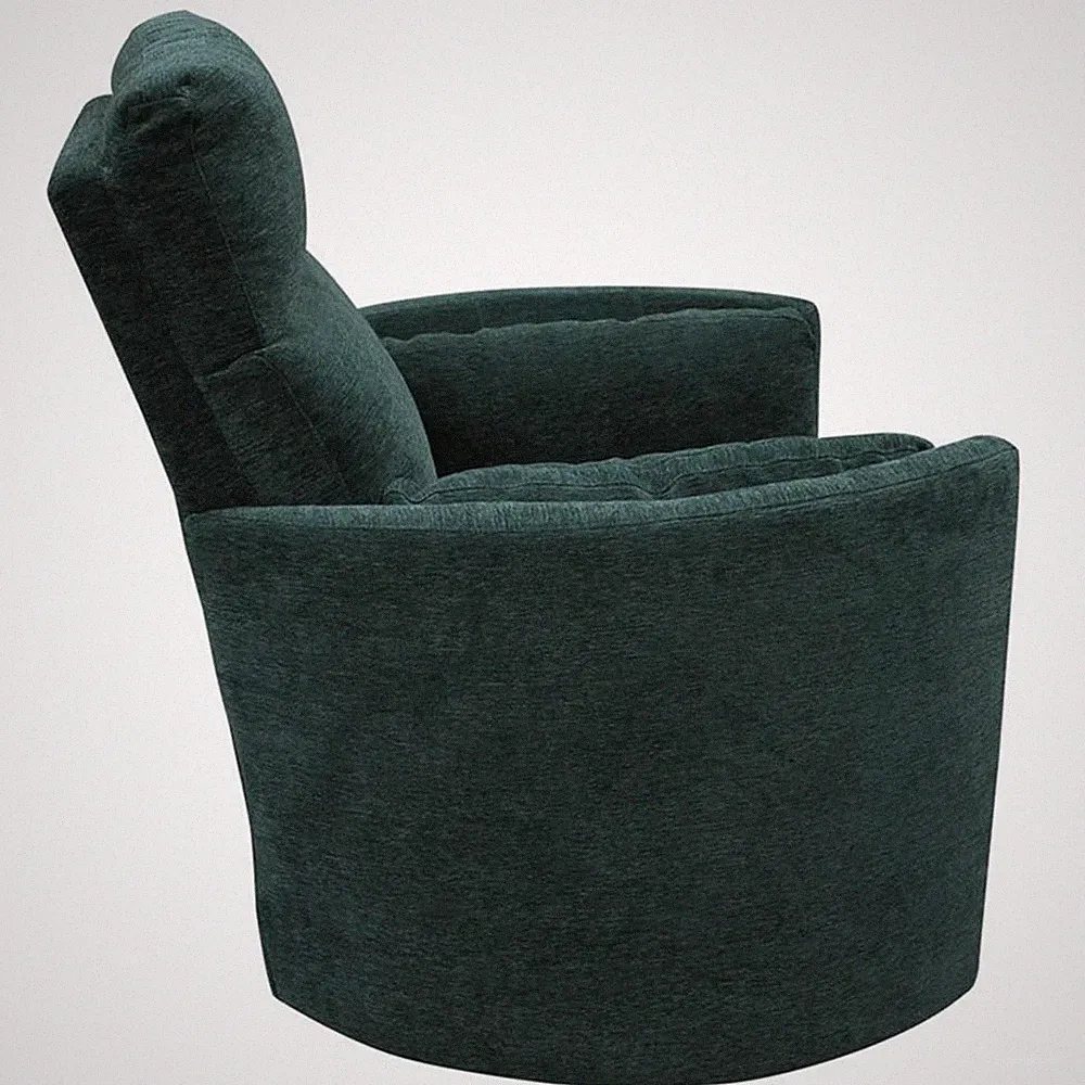 Parker Living Radius Polyester Power Swivel Glider Recliner in Peacock Blue