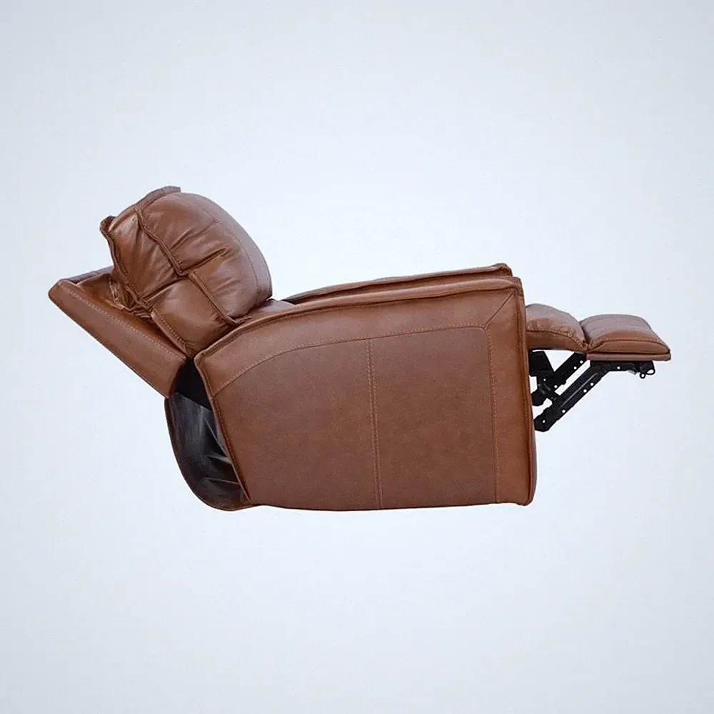 Parker Living Rockford Leather Power Recliner in Verona Saddle Brown