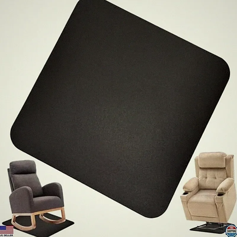 Recliner Floor Protectors - Non-Slip Mats for Hardwood | Swivel Chair Grippers
