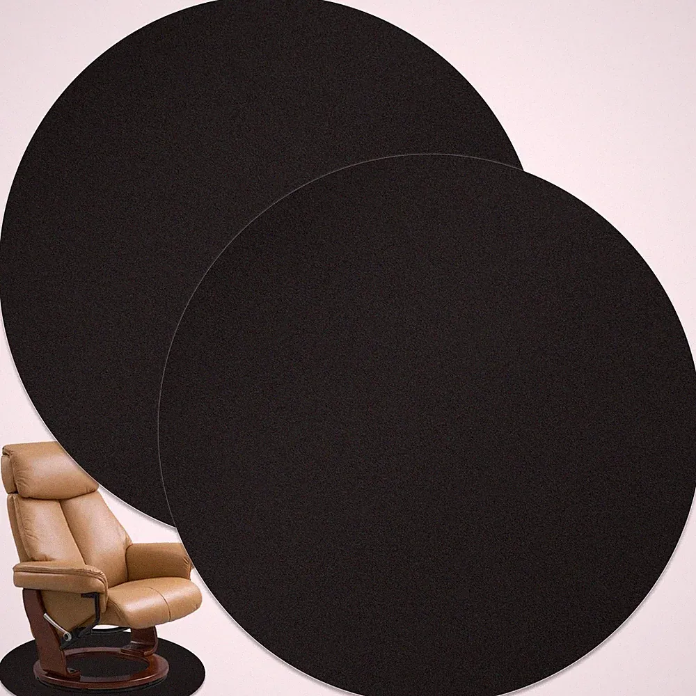 Recliner Pad 2 PCS Hardwood Floor NonSlip Diatom Mud Round Furniture Mat
